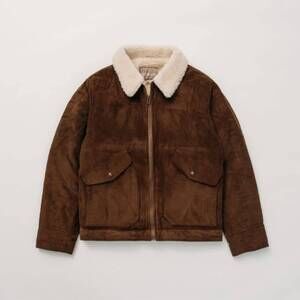 NEW SCHOTT men corduroy delivery jacket in brown